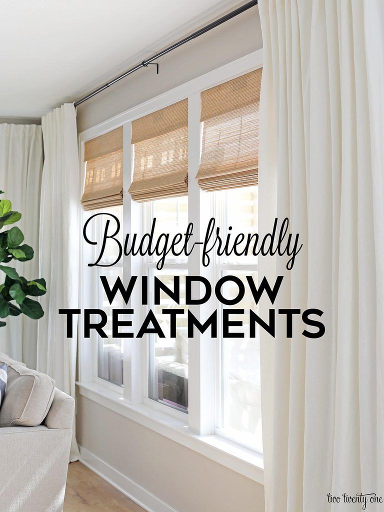 Budget-Friendly Living Room Window Treatments