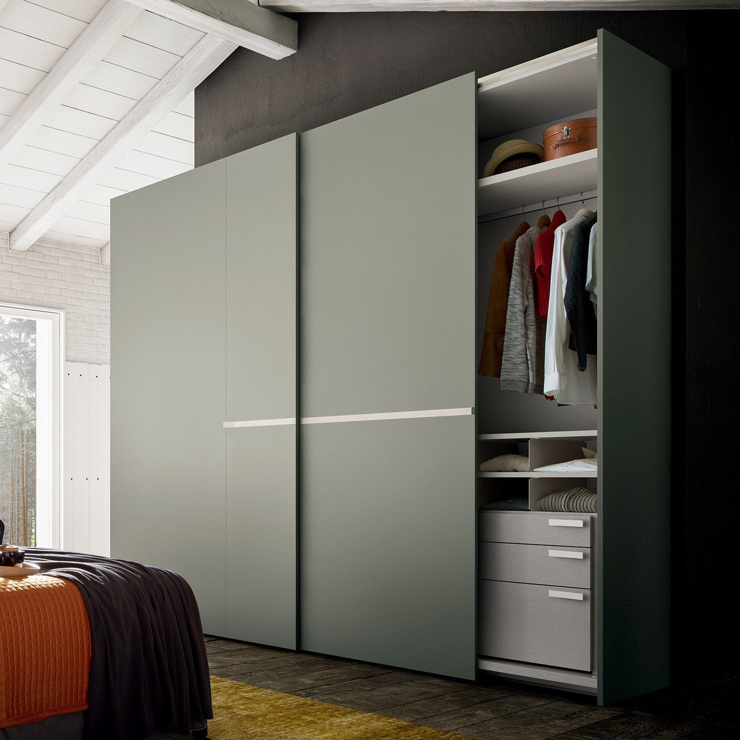 45+ Comfortable and Suitable Wardrobe Design for Big & Small Bedroom - https://pickndecor.com/interior