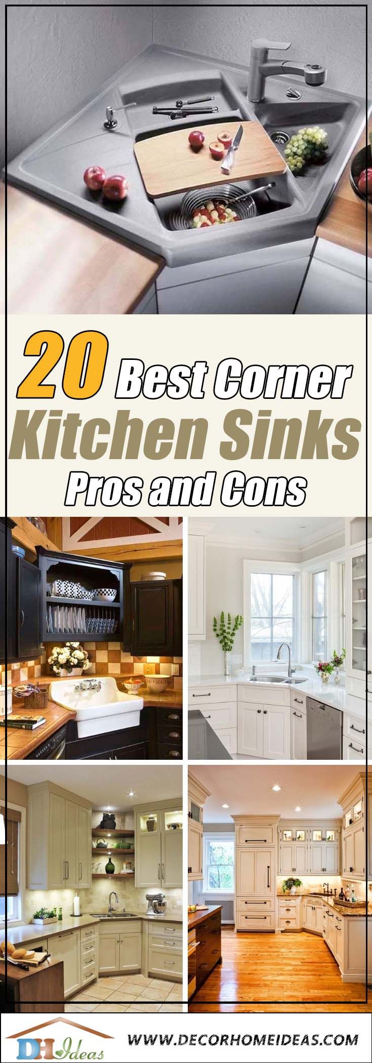 20 Best Corner Kitchen Sink Designs