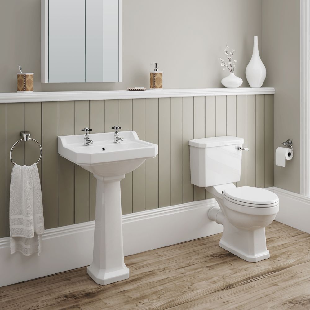 Darwin 4 Piece Traditional Bathroom Suite | Victorian Plumbing.co.uk