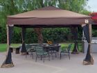 Portable Gazebo Canopy Mosquito Netting Backyard Shelter Sun Protection 12x12  | eBay
