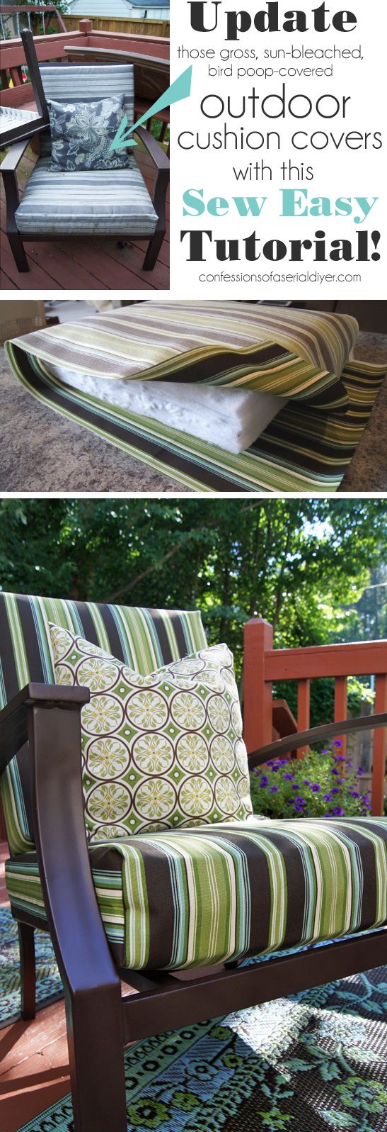 Sew Easy Outdoor Cushion Covers   (Part 1)