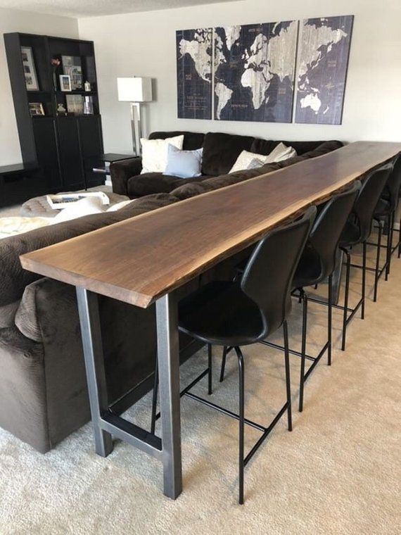 Live Edge Sofa Table – Home Bar Table