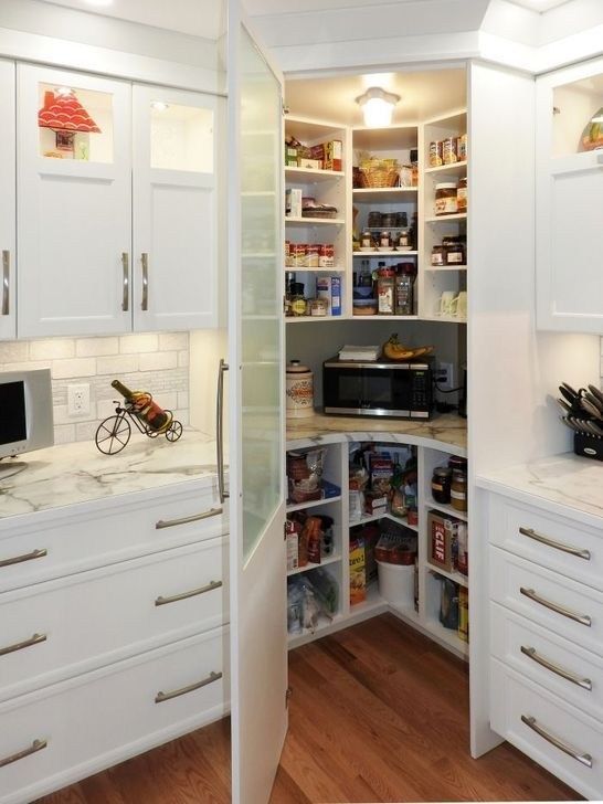 20+ Gorgeous Corner Cabinet Storage Ideas For Your Kitchen - TRENDECORA