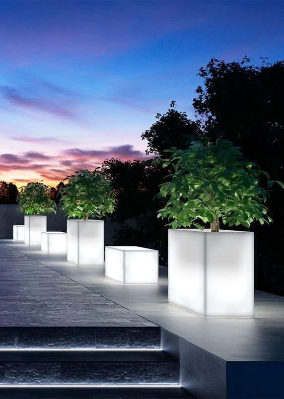 17 Illuminated Planters: How To Make A Glowing Romantic Backyard