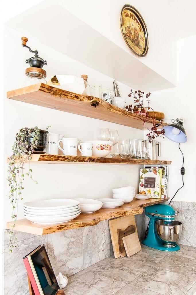 18 Stilvolle und funktionale offene Küchenregalideen, um mehr Platz zu sparen – Einrichtungs Ideen – https://pickndecor.com/interior