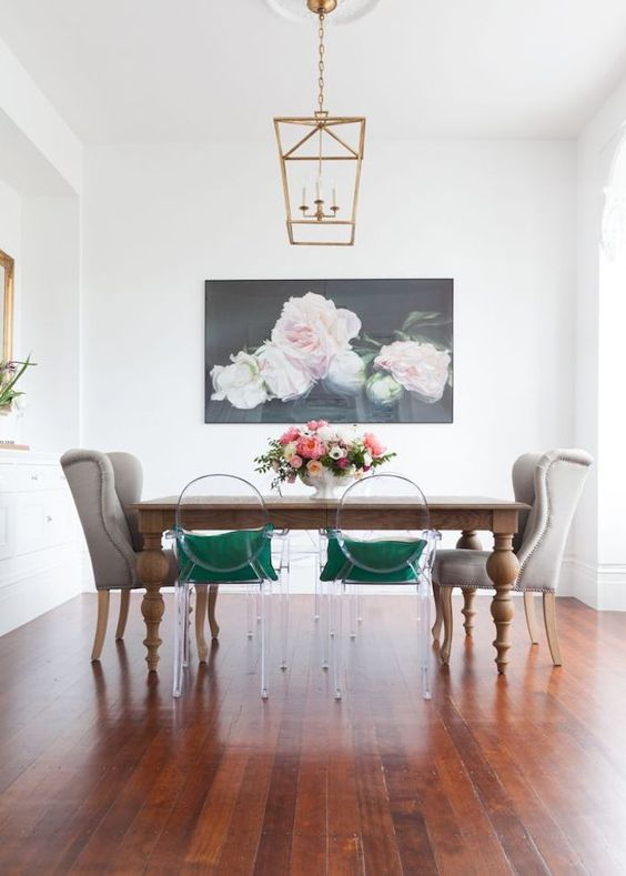 25 Ways To Match An Antique Table And Modern Chairs