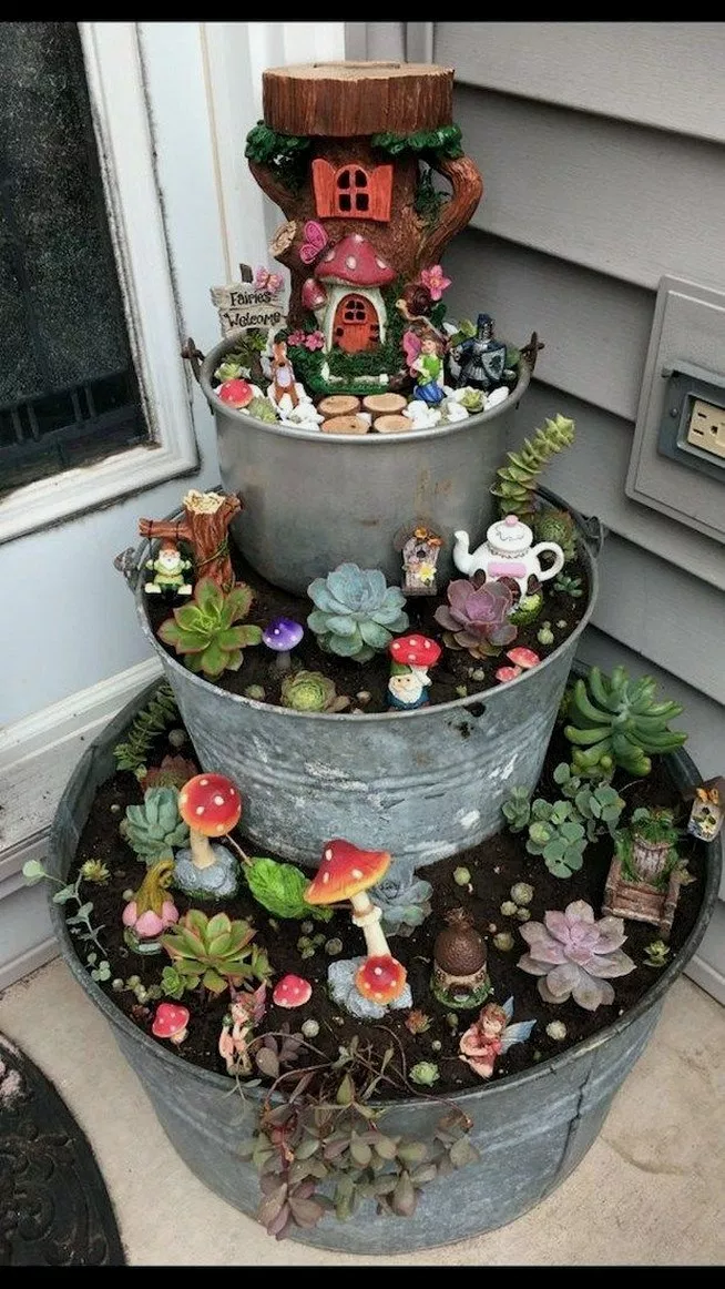 26+ Beautiful Indoor Fairy Garden Ideas #fairygarden #diyfairygarden #fairygarde...