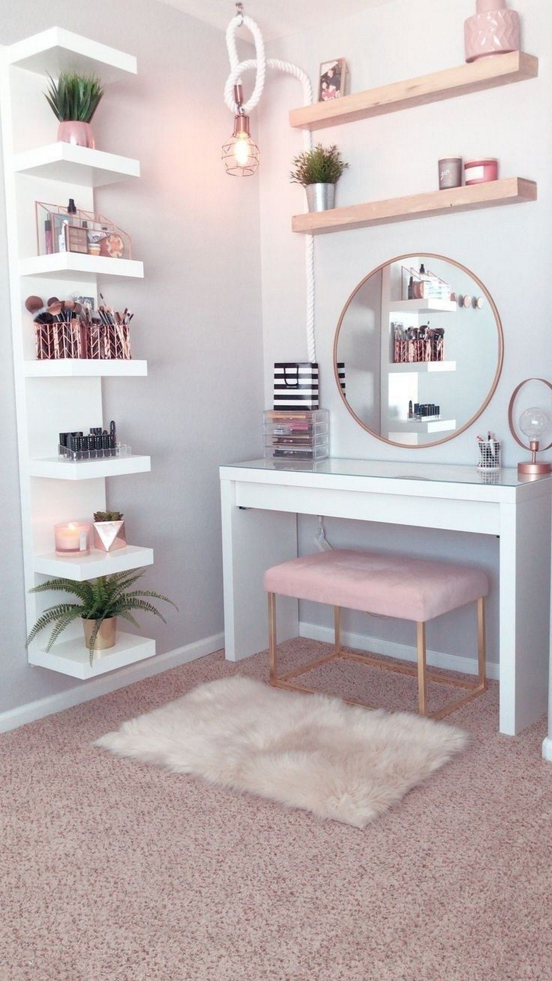 26 Makeup Room Ideas To Brighten Your Morning Routine