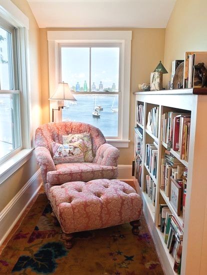 27 Interior Designs with Comfy Chairs Interiorforlife.com Reading corner. Doesnt...