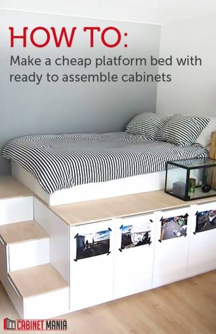 29 ideas bedroom storage furniture diy platform bed for 2019