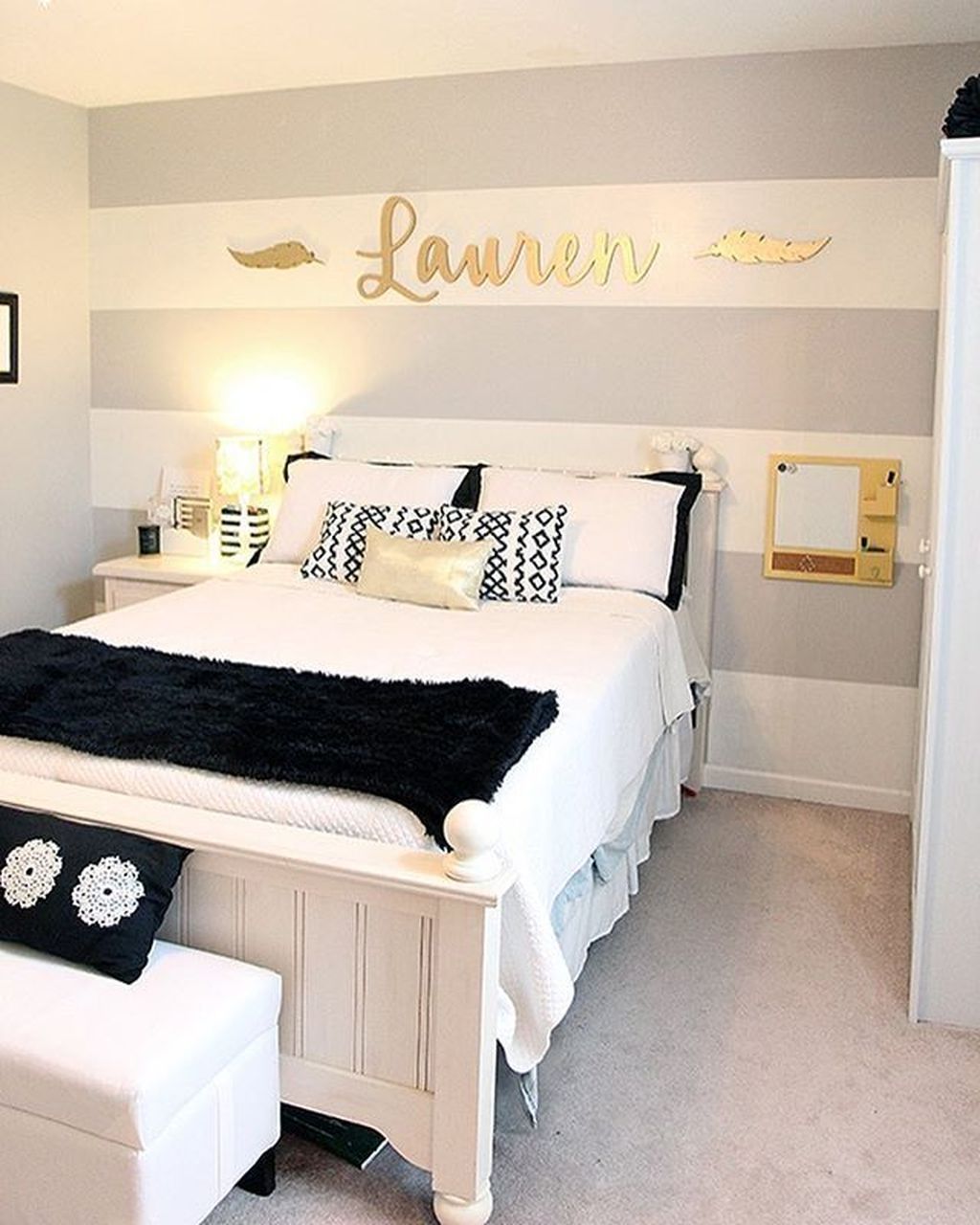 35 Cute Bedroom Design For Teenage Girl Ideas - HOMEWOWDECOR