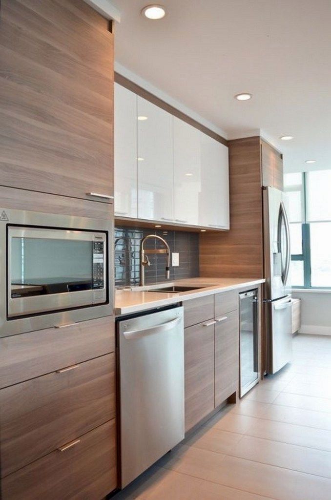 46 Great Examples of White Contemporary Kitchen Cabinets