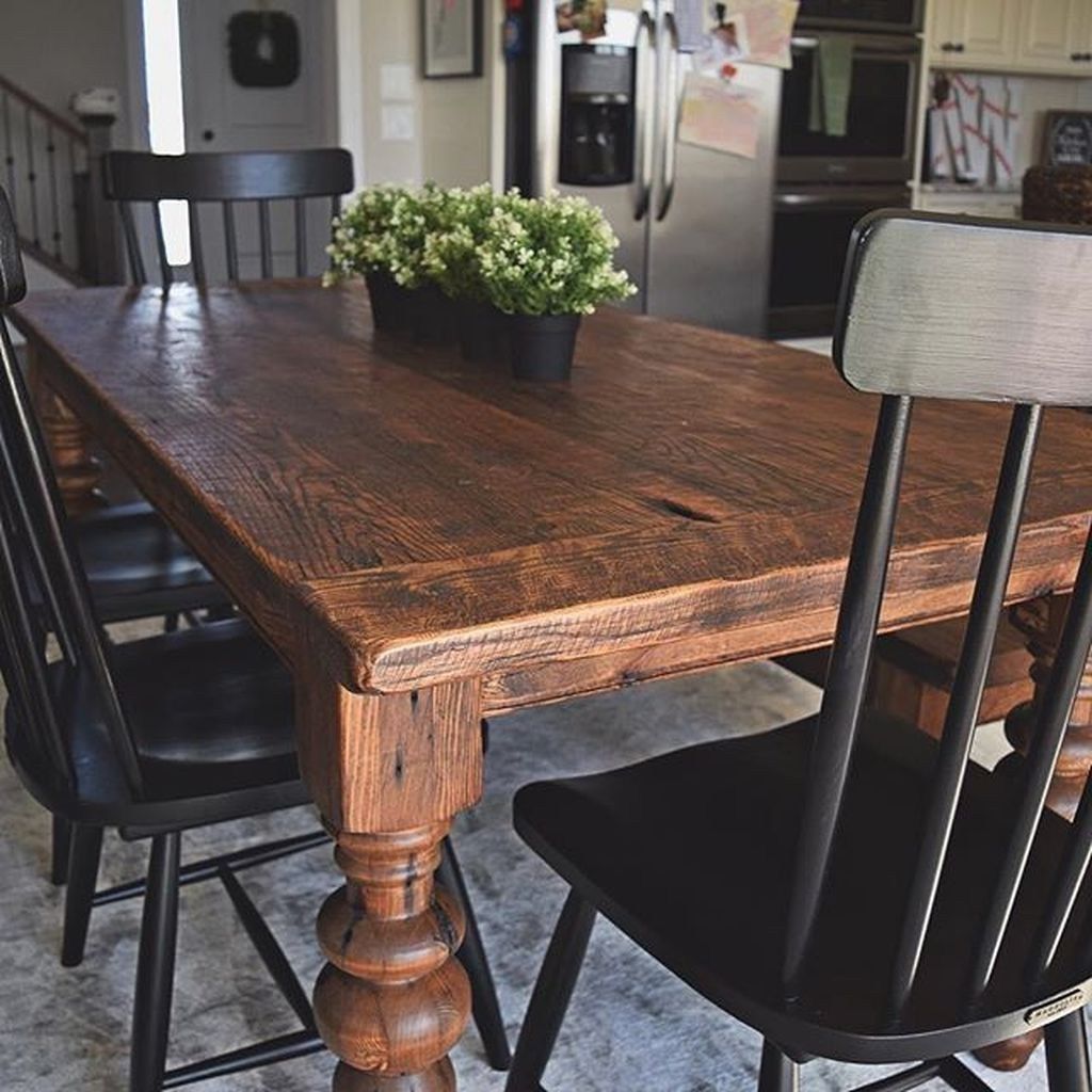 49 Splendid Farmhouse Table Ideas For Dining Room – pickndecor.com/design