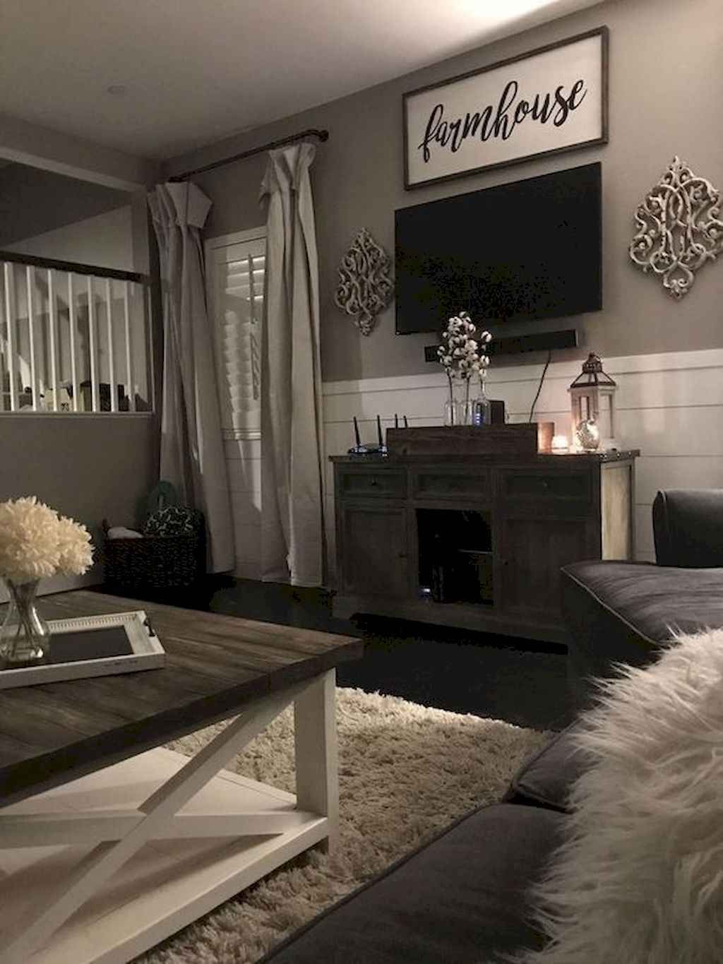 55 Cozy Farmhouse Living Room Makeover Decor Ideas