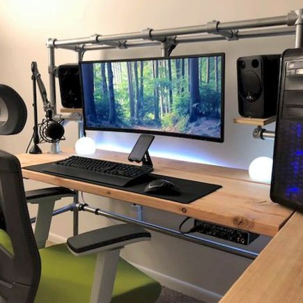 60 Magical DIY Computer Desk Gaming Design Ideas and Decor (16) - artmyideas
