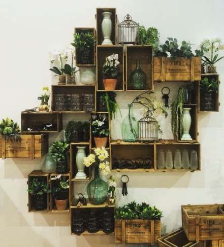 62+ Ideas For Crate Wall Display Book Shelves