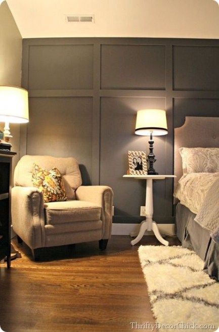 69 Super ideas for bedroom wallpaper accent wall moldings