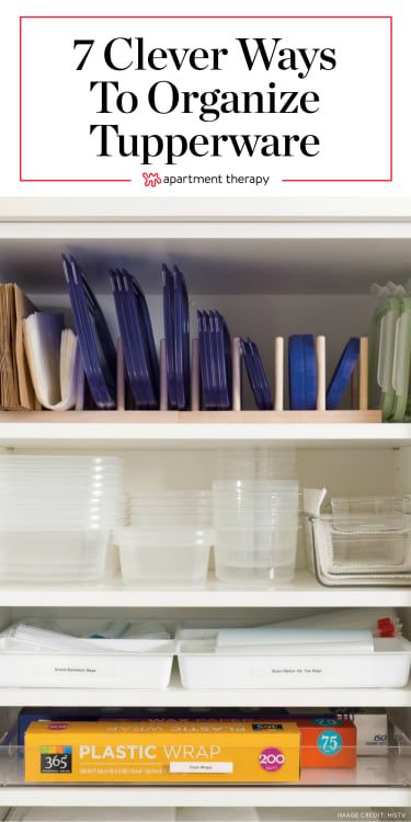 7 Clever Ways to Organize Tupperware and Food Storage Containers