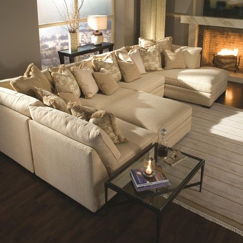 7100 Contemporary U-Shape Sectional Sofa with Chaise by Huntington House at Baer’s Furniture