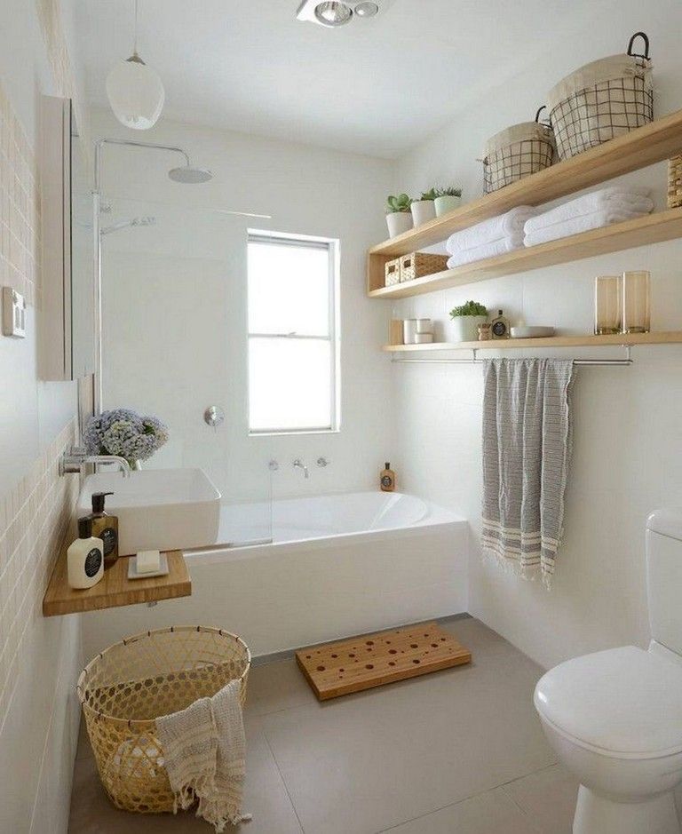 81+ Elegant Small Bathroom Decorating Ideas