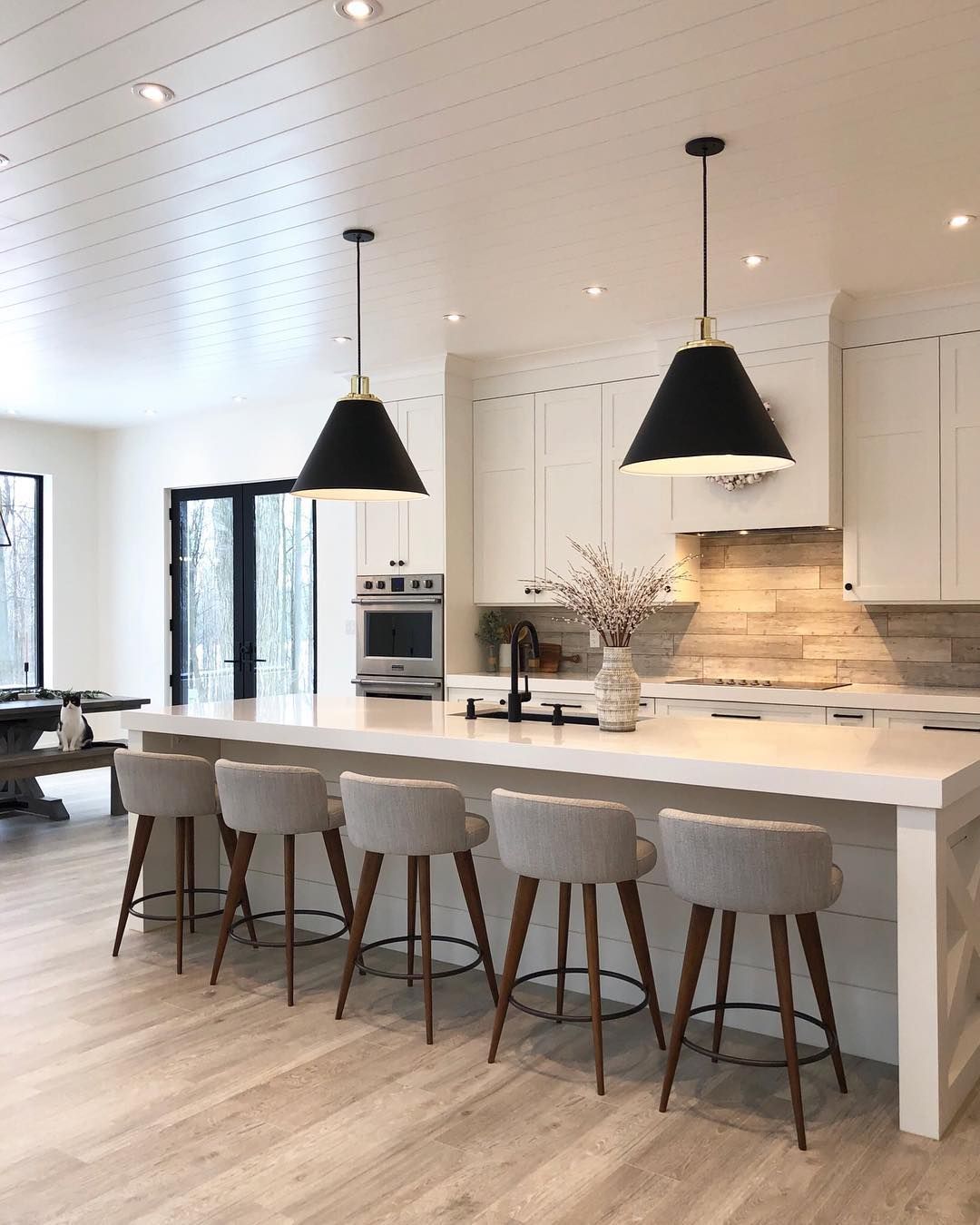 A House We Built on Instagram: “The very first furniture pieces we added to our home were these kitchen island barstools and we actually had them ordered during…”