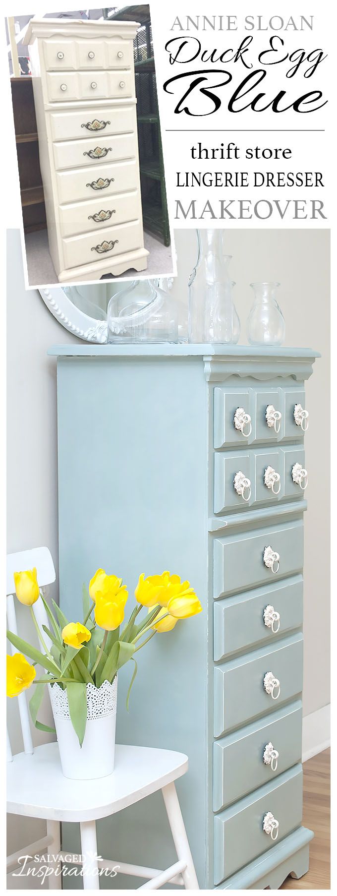 Annie Sloan Duck Egg Blue | Before & After