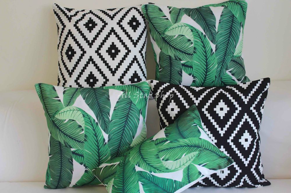 Art Vintage Tommy Bahama Swaying Palms In/Outdoor CUSHION COVER PILLOW CASE 18"  | eBay