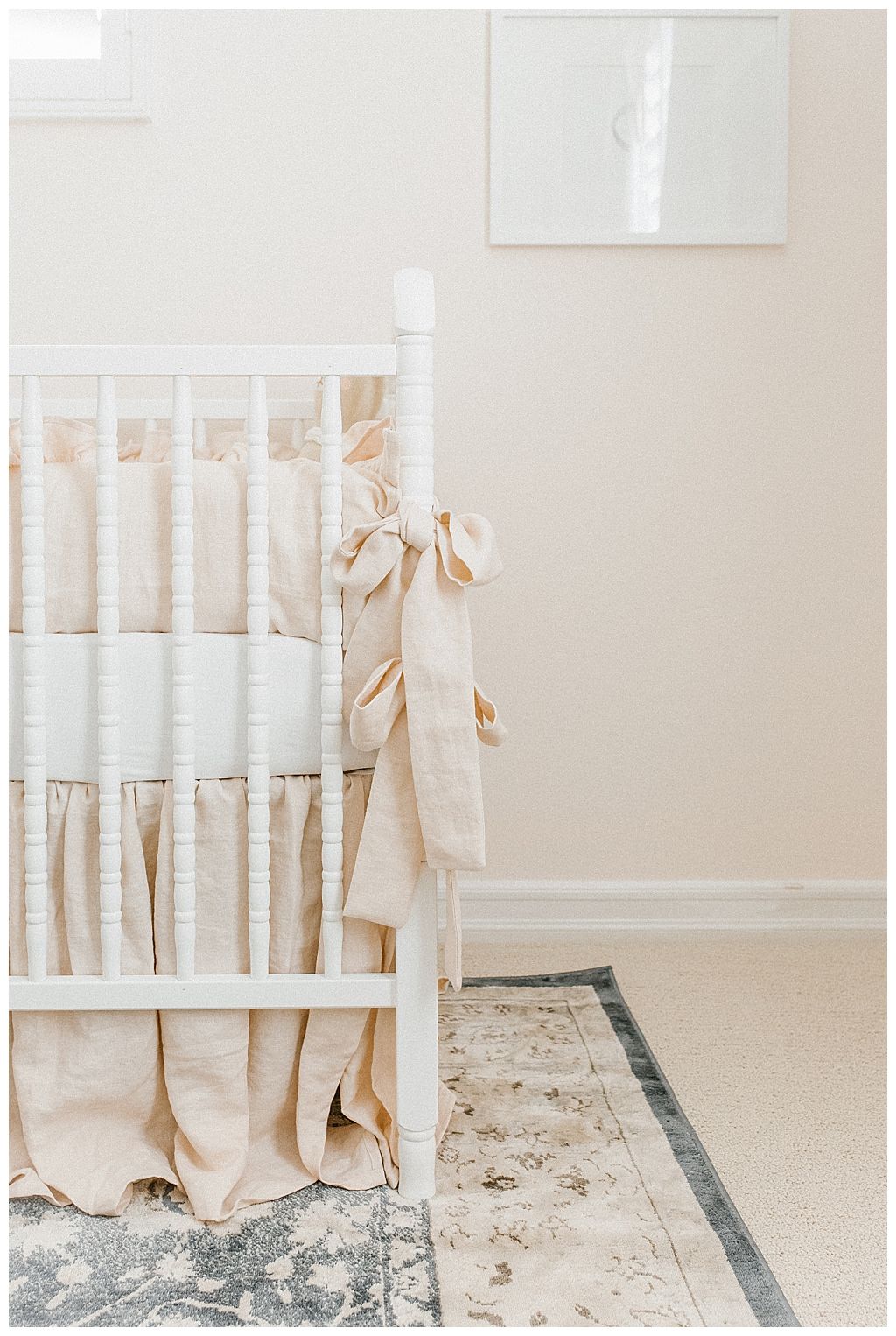 Baby Girl Linen Crib Bedding - Baby Girl Nursery Inspiration - Pretty Smitten Bl...