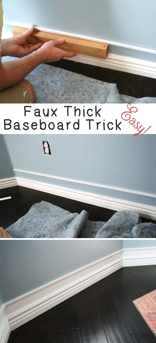 Baseboard and trim idea to make them look bigger! -- A list of some of the best ...