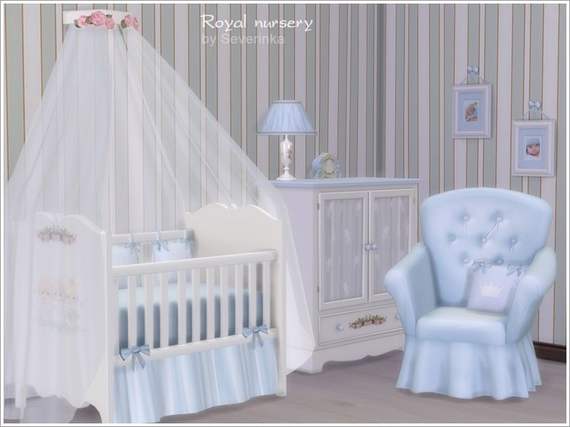 Bedroom for baby style ‘Royal nursery’ Found in TSR Category ‘Sims 4 Downloads’