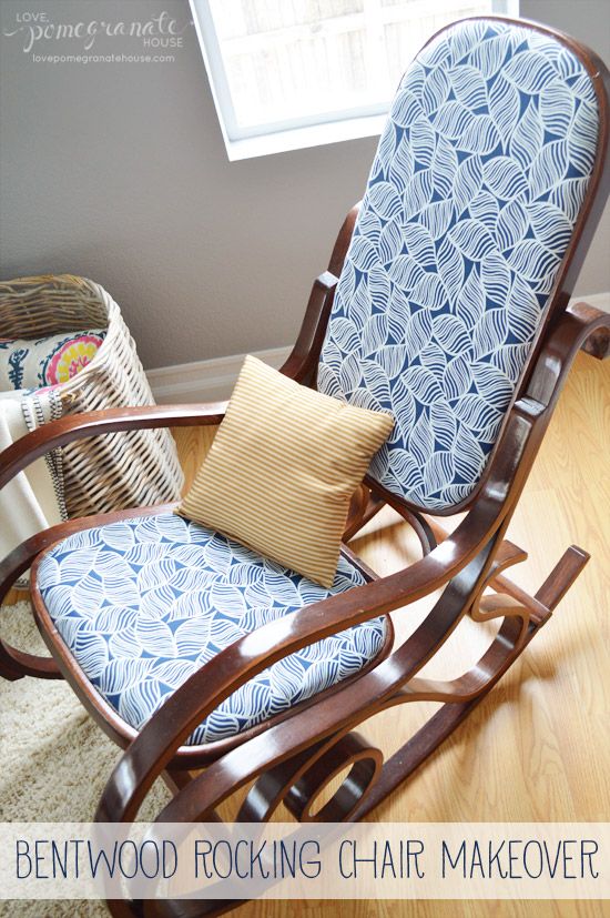 Bentwood Rocking Chair Upholstery Makeover