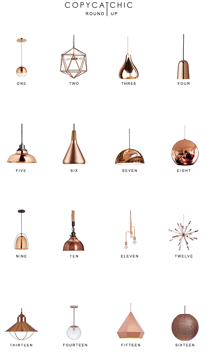 Copper Pendant Lighting Roundup | Home Trends- copycatchic