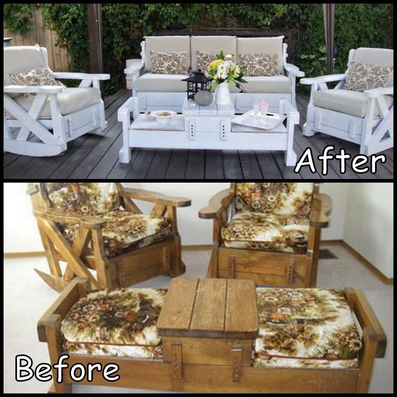 Cowies Craft & Cooking Corner: Old Sofa Couch Set Makeover