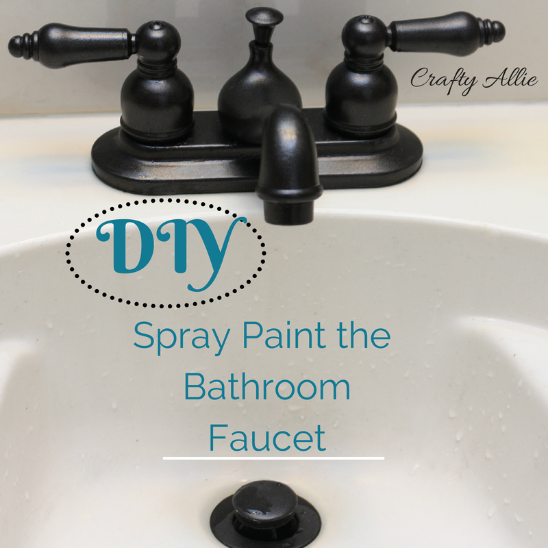Crafty Allie: DIY Spray Paint your Bathroom Faucet -- I just might need to do th...