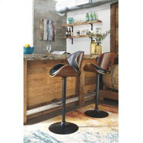 D120530 in  by Ashley Furniture in Plymouth, WI - Tall UPH Swivel Barstool(1/CN)