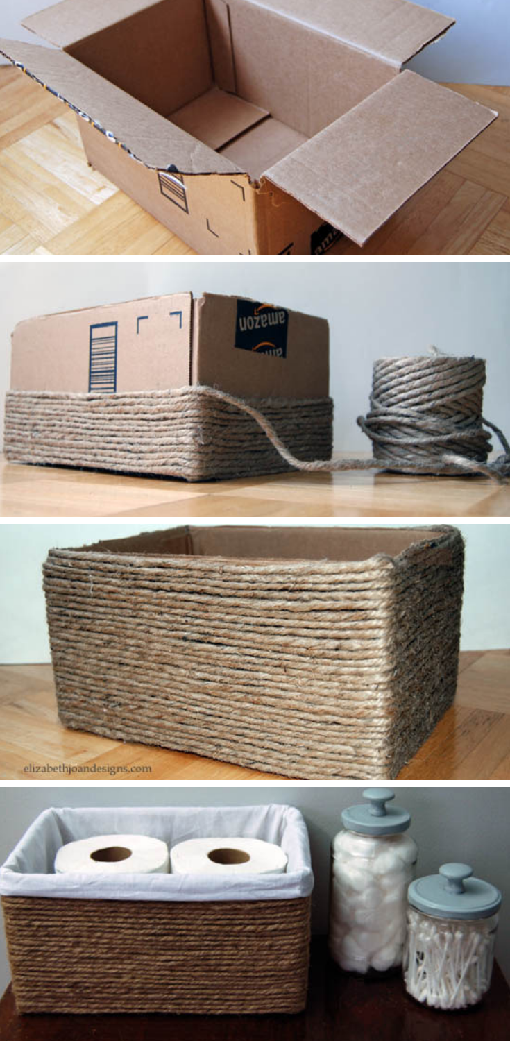 DIY: Caixa organizadora reciclada – Passo a Passo – Passo a Passo