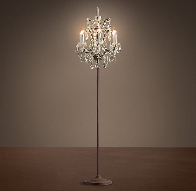 DIY Chandelier Floor Lamp
