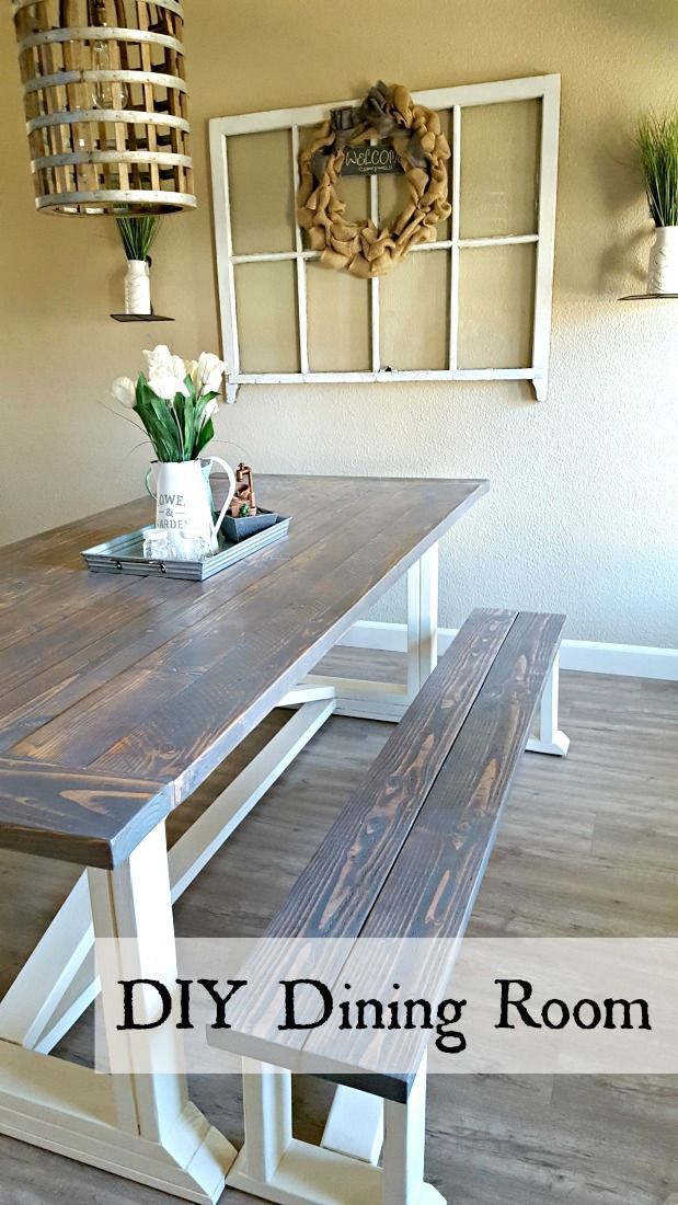 DIY Farmhouse Table – Leap of Faith Crafting - https://pickndecor.com/interior