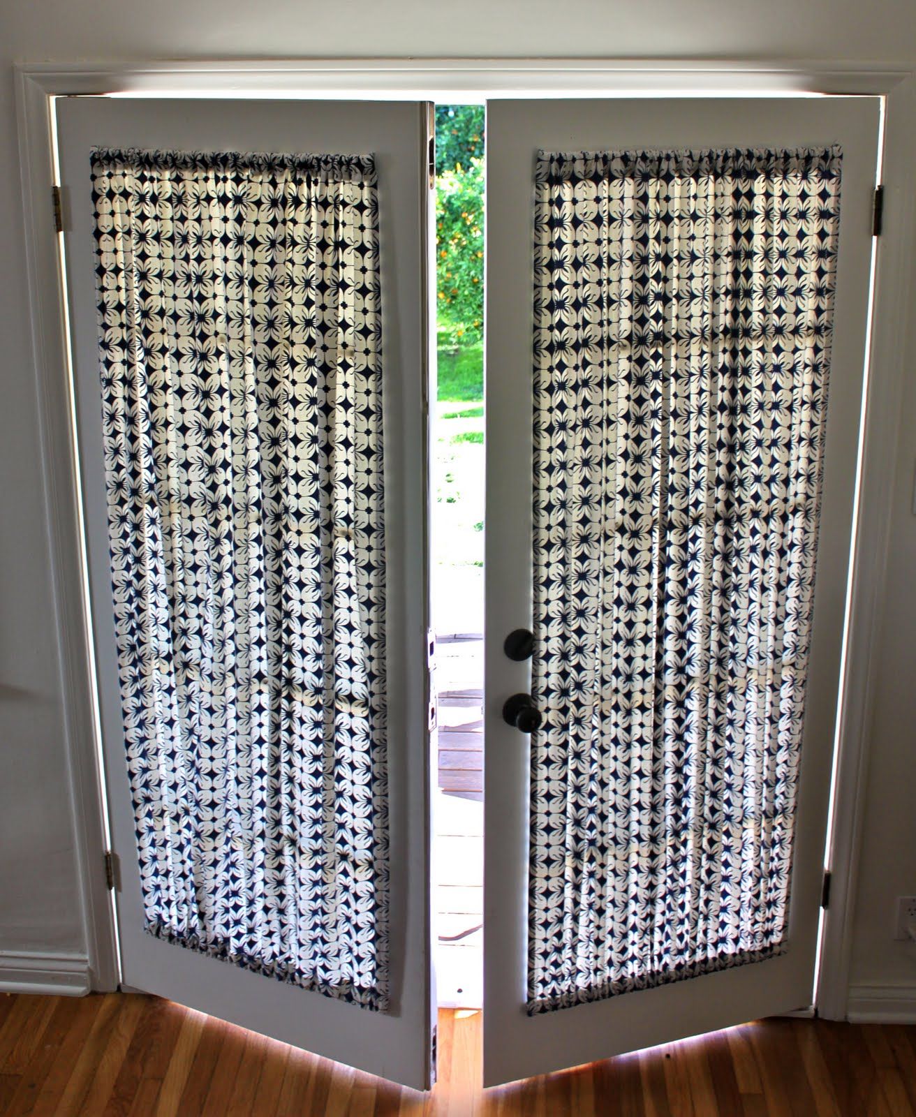 DIY French Door Curtain Panel Tutorial
