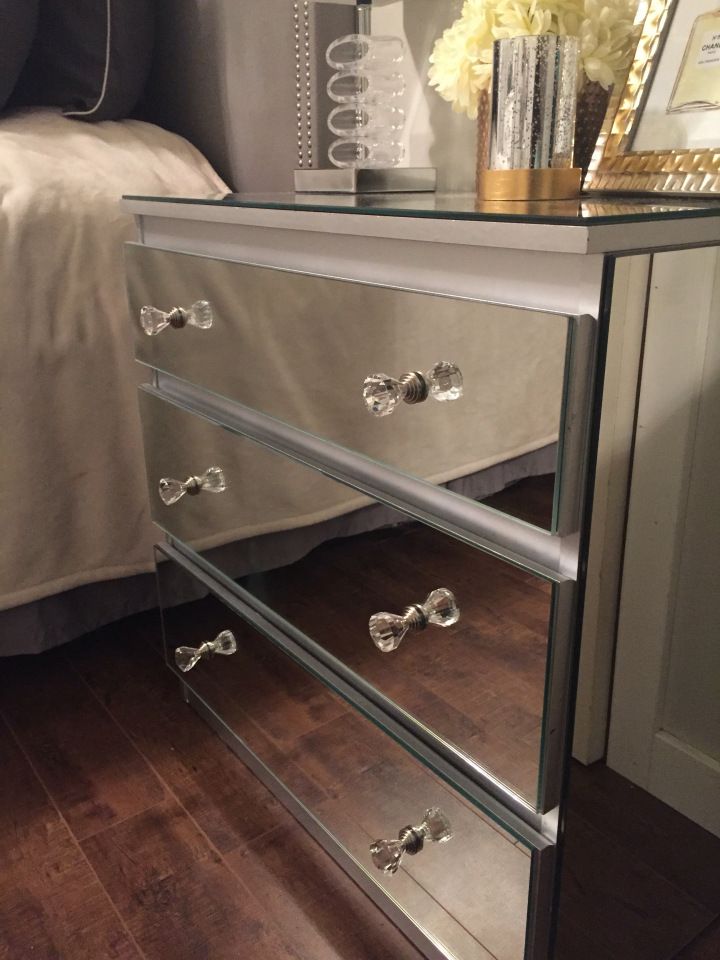 DIY Mirrored Side Tables!