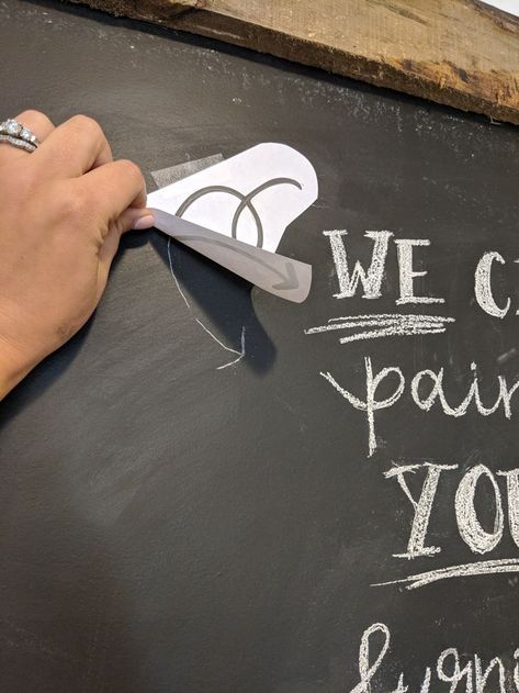 DIY No Fail, Super Easy Pro Chalkboard Drawing and Letters!