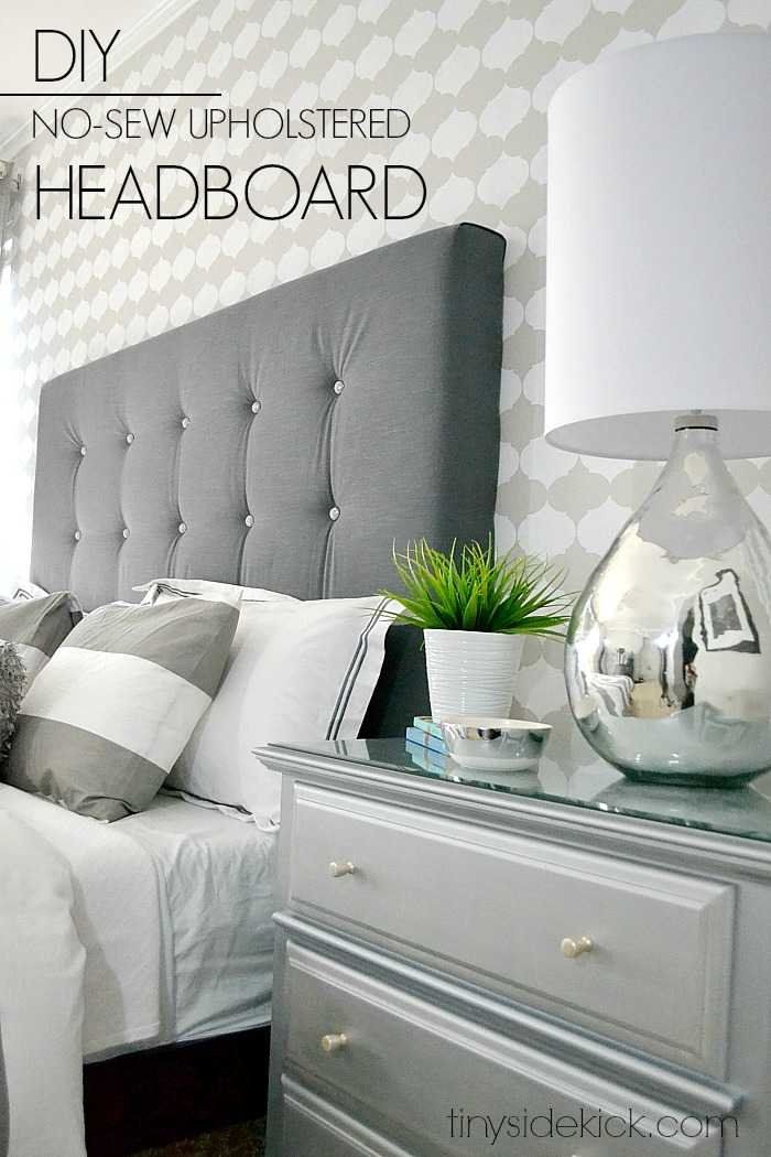 DIY Upholstered Headboard With Tufting!