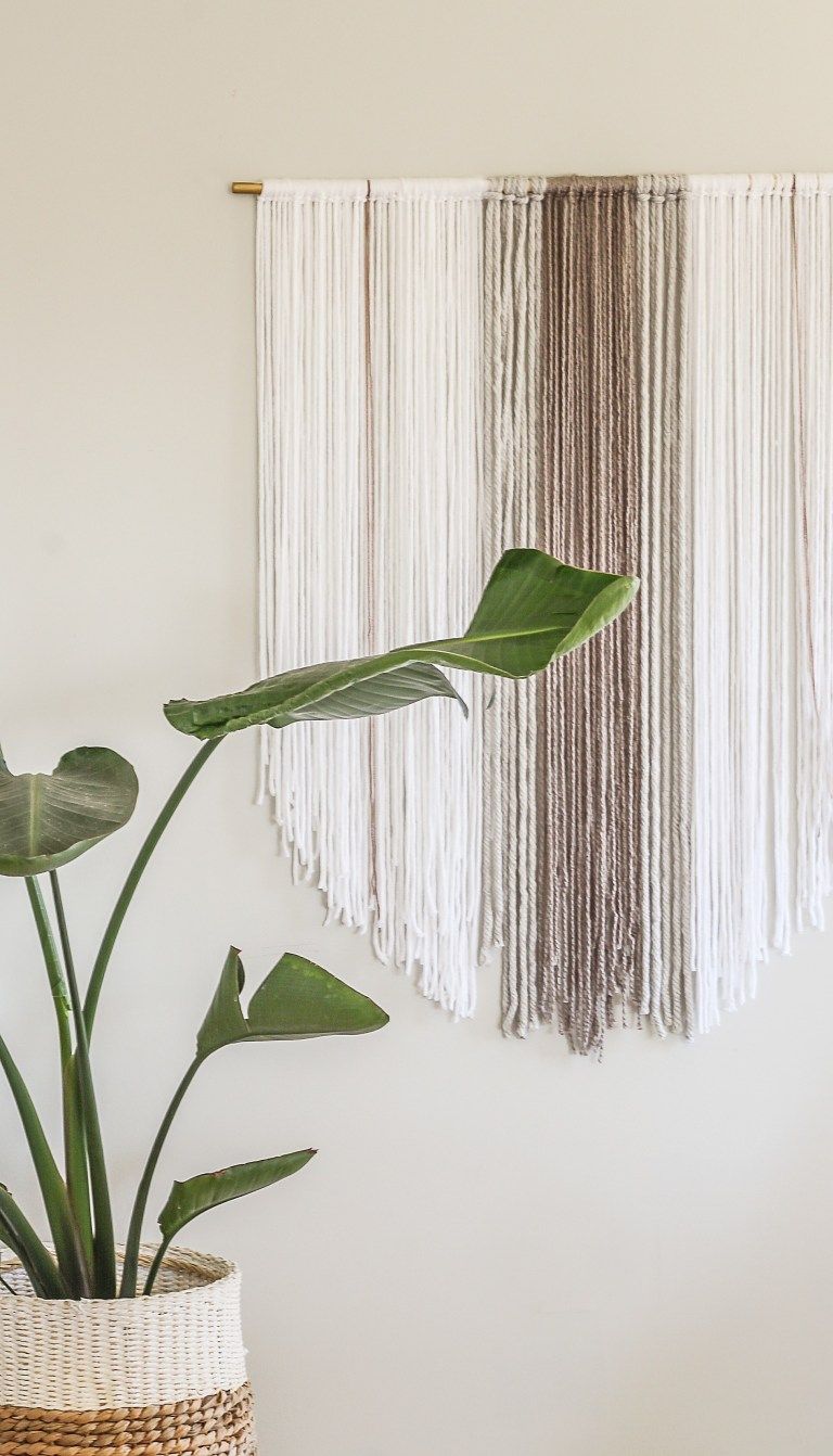 DIY Yarn Wall Hanging - Oversized Boho Tapestry Tutorial