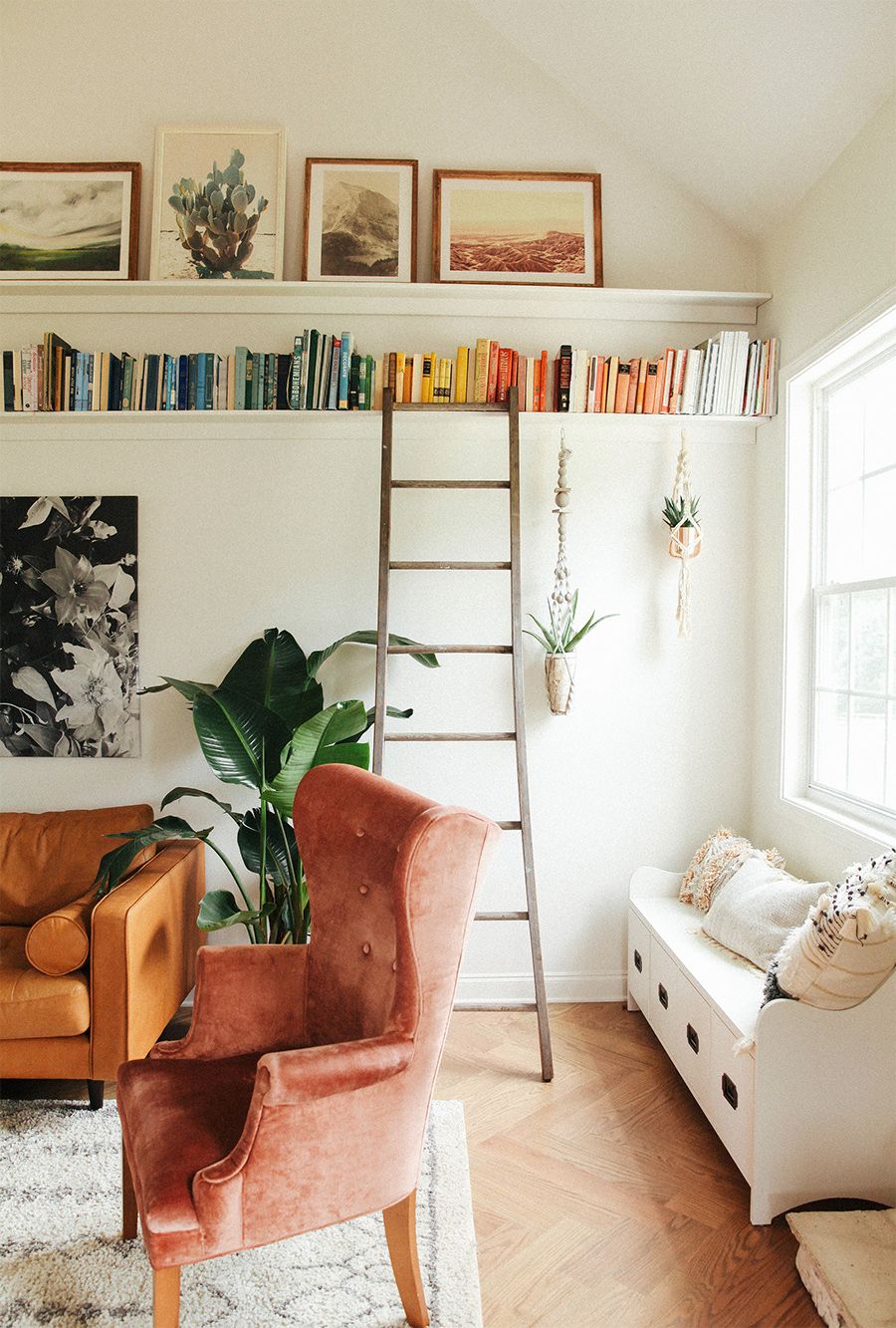 DIY picture ledge + bookshelf. | In Honor Of Design