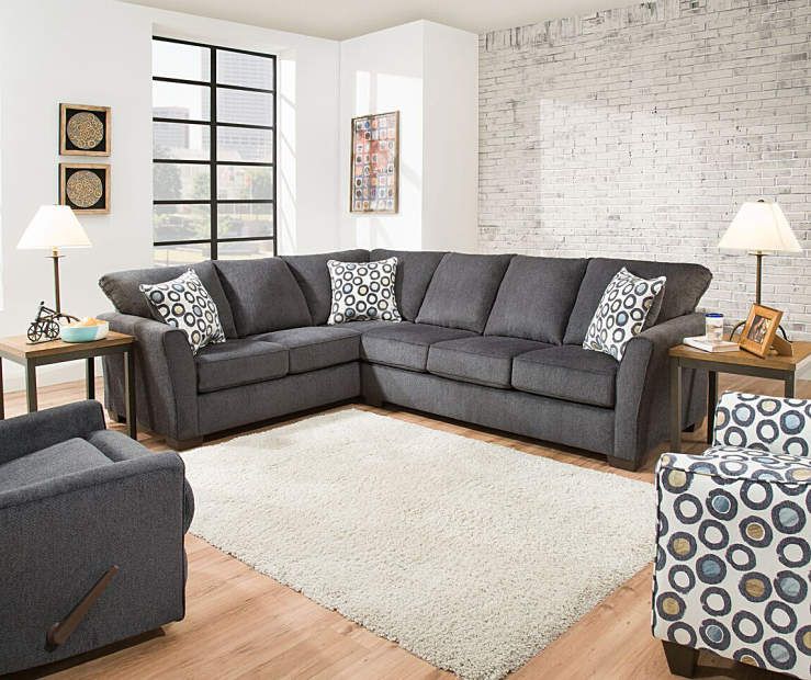Dawson Denim Living Room Sectional – Big Lots