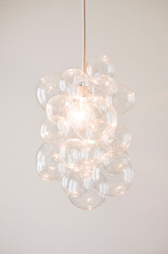 De 31 Bubble kroonluchter (22 “diameter) • aangepaste kroonluchter • LED verlichting • eetkamer kroonluchter • plafond lamp • Bubble Light