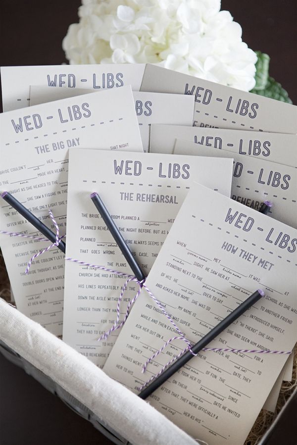 Download and print your own FREE wedding Mad-libs!