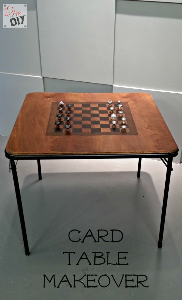 Easy Card Table Makeover