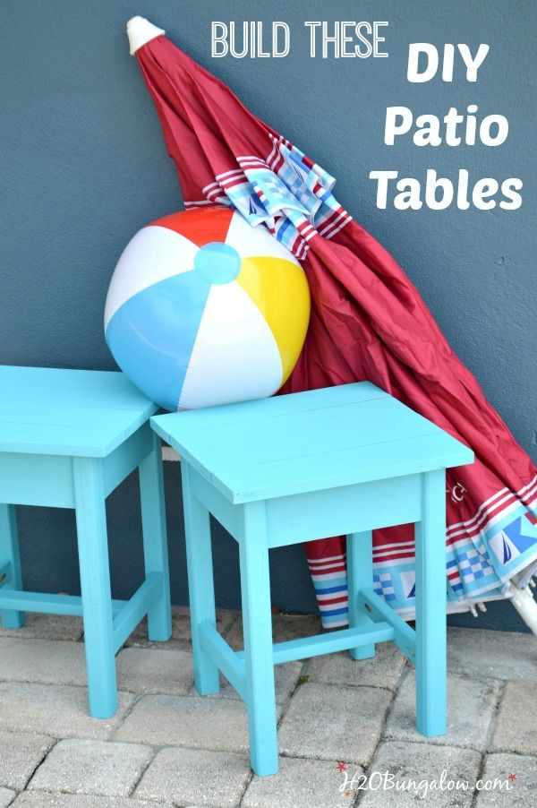 Easy DIY Patio Table Plans